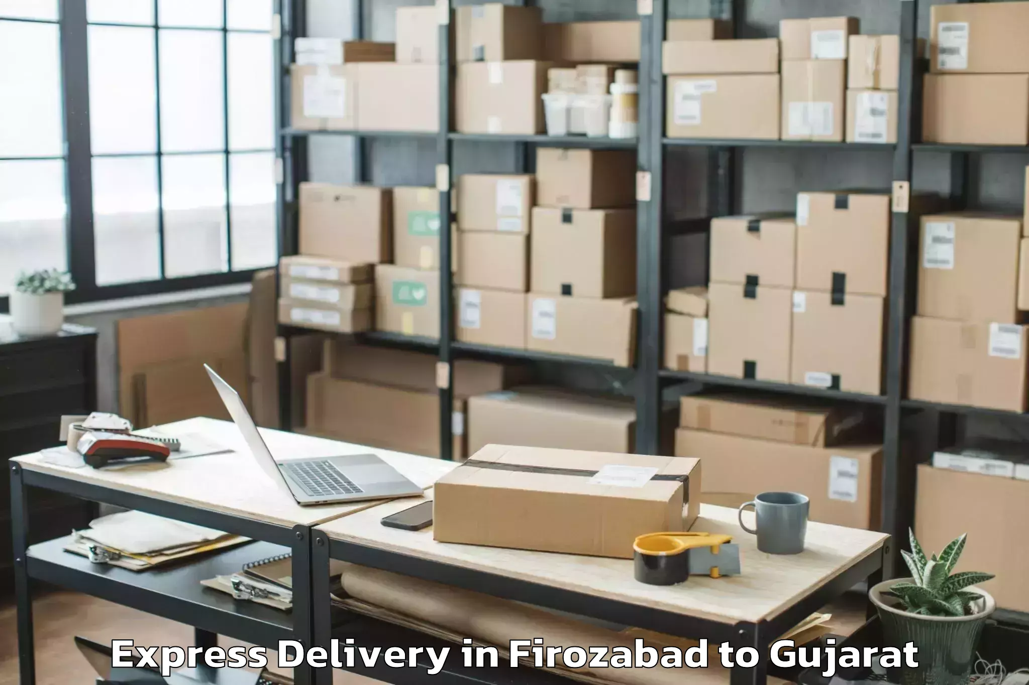 Reliable Firozabad to Bardoli Express Delivery